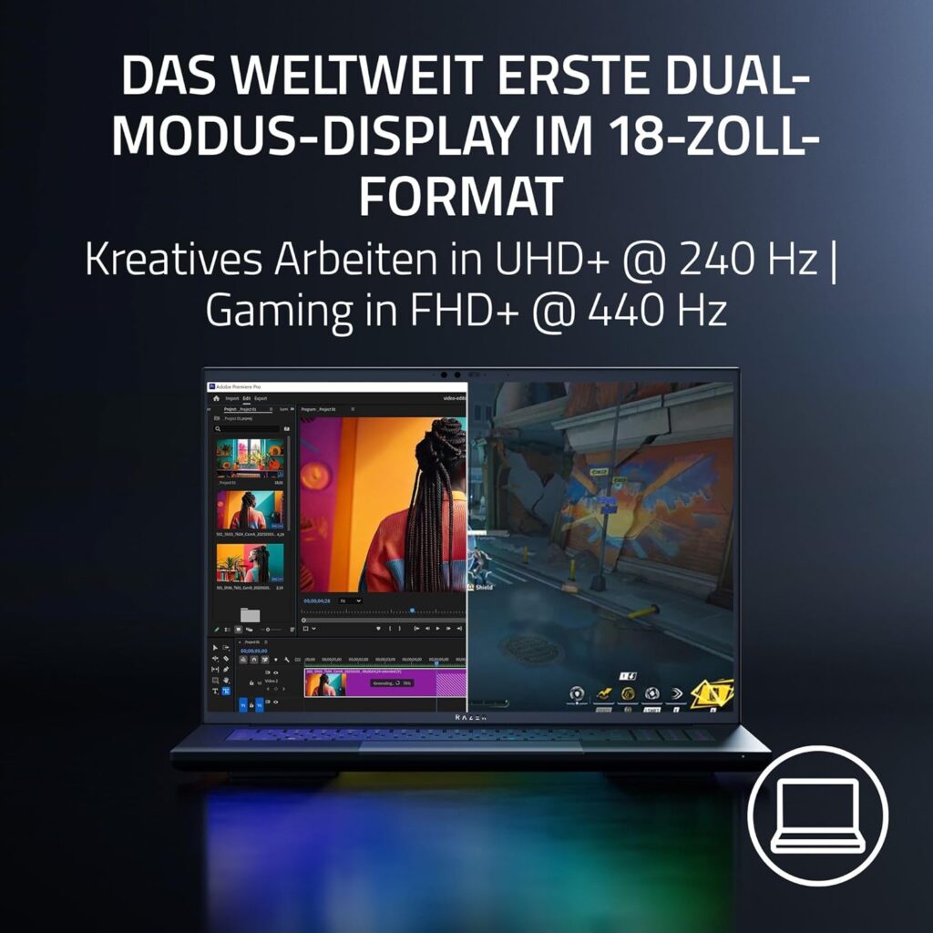 Gaming Notebook mit Nvidia RTX 5090 - Razer Blade 18 6 razer blade 18 3