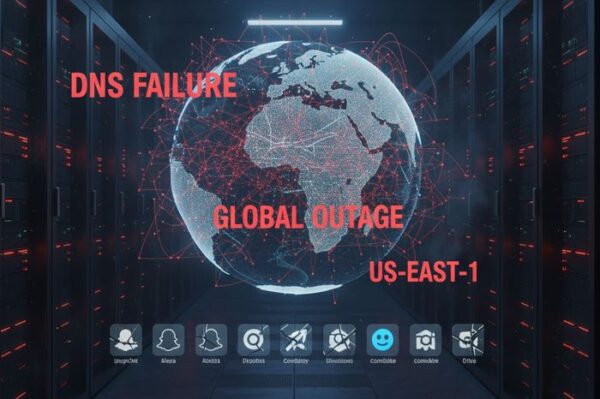 Amazon AWS Ausfall 20.10.2025: DNS-Störungen weltweit 5 Amazon AWS Ausfall am 20. Oktober 2025 Weltweite Störungen durch DNS-Fehler